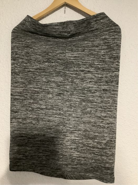 Szara spódnica midi zwężana melanż XL Orsay