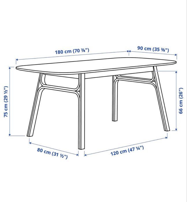 Mesa de jantar IKEA voxlov