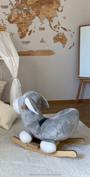 Ослик каталка мякий , зручний до 3х років крісло гойдалка