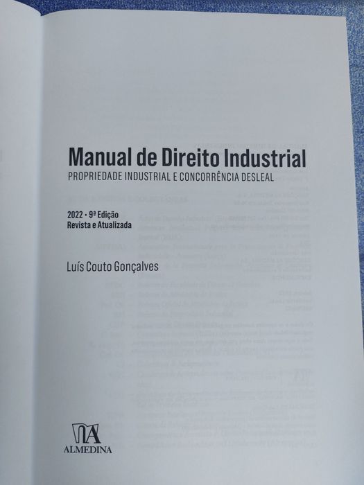 Manual de Direito Industrial, Luís Couto Gonçalves