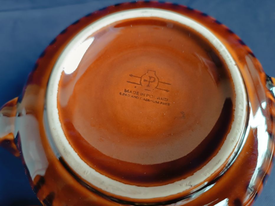 Imbryk wzór Aztecki porcelit Pruszków PRL