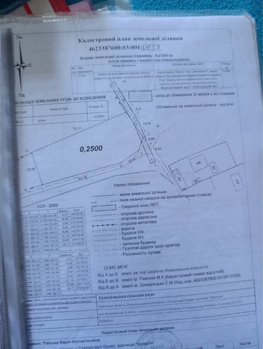 Земельна ділянка с. Суходіл 32соток