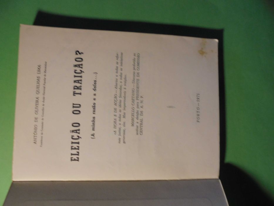 Lima (António de Oliveira);Eleição ou Traição