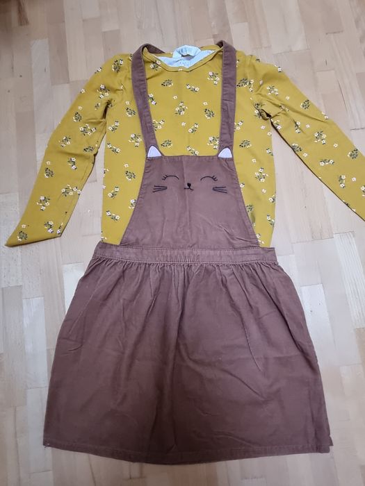 Komplet spódniczka i Bluzka H&M rozmiar 134/140