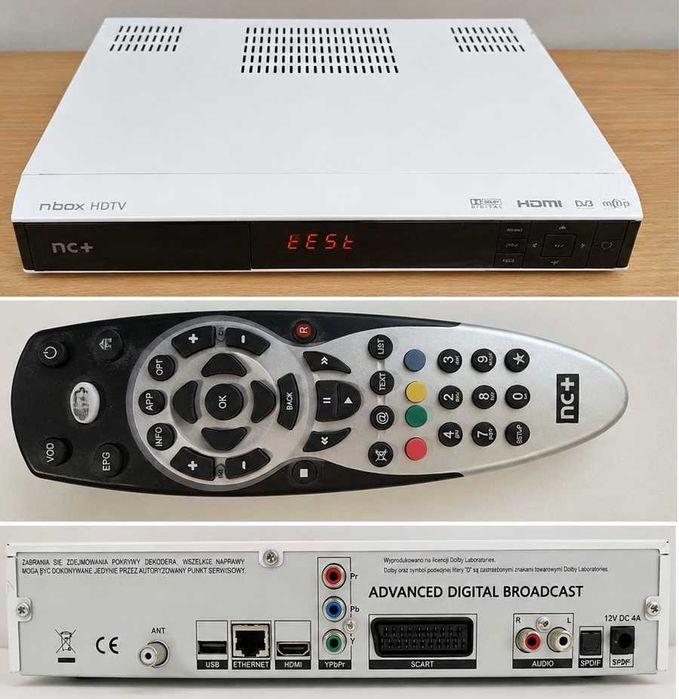 Dekoder Tuner satelitarny nBox HDTV ITI-5800S nc+ CANAL+ Białystok