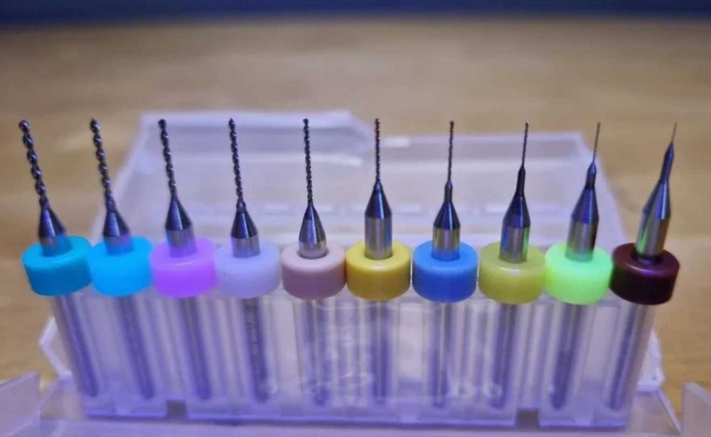 Сверла. 10 шт. От 0.1 до 1 мм.