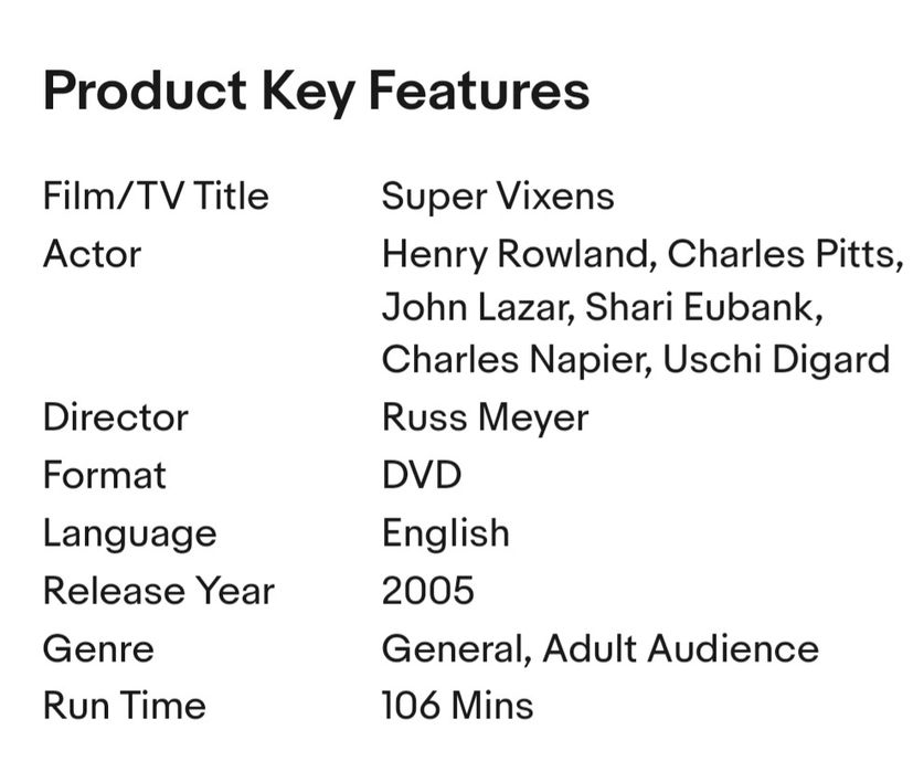 SuperVixens Russ Meyer