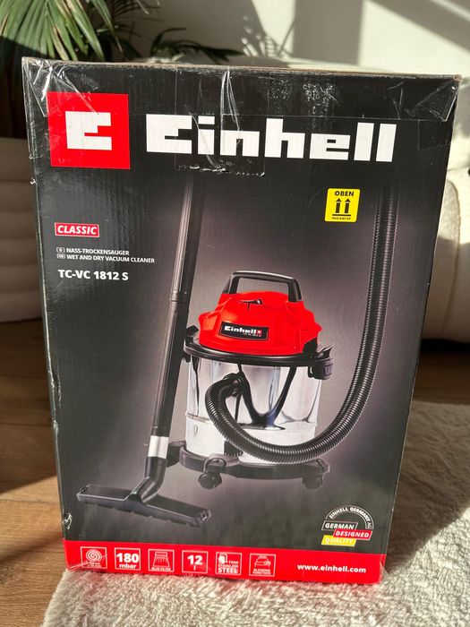 Odkurzacz do pracy na mokro i sucho TC-VC 1812 S srebrno-czerwony