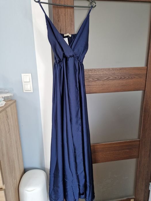 Długa sukienka satynowa Hollywood Dream