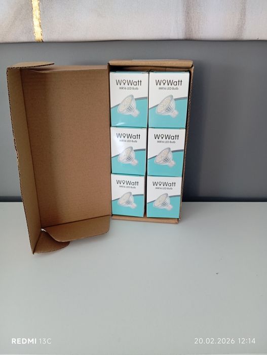 6 sztuk żarówek LED Wowatt MR16 6 W