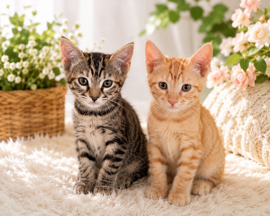 Gatinhos bebés para adoção responsável
