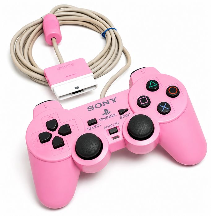 Comando Original Sony DualShock PS2 Rosa
