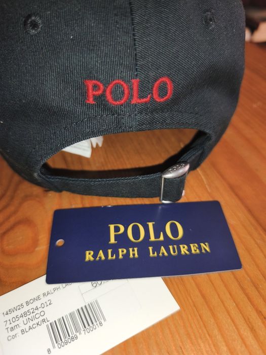 Ralph Lauren Chapéu Black and Red .