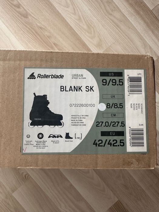 Nowe rolki Rollerblade Blank SK 42/42.5