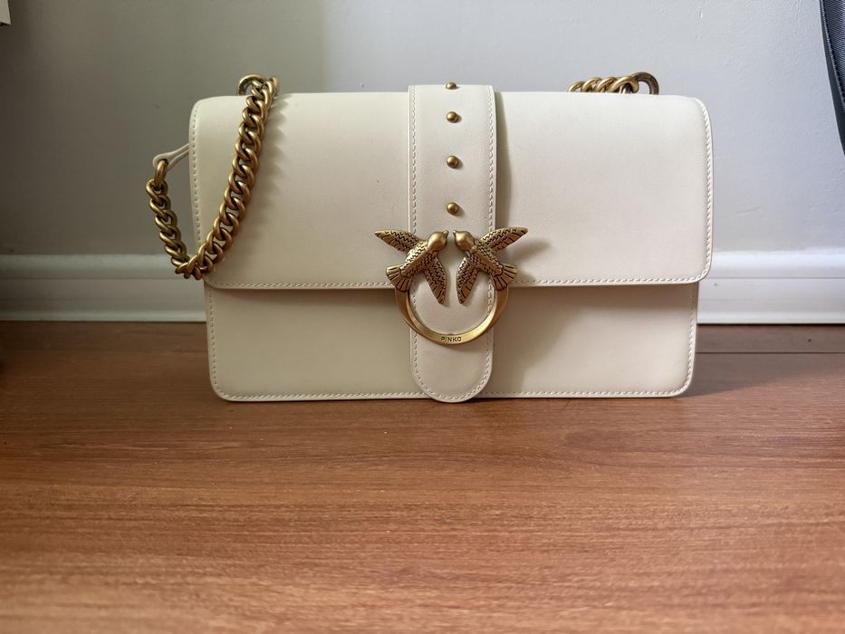PINKO Średnia skórzana torebka do ręki Love Bag One