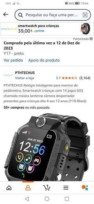 Relógio para chamadas para Criança