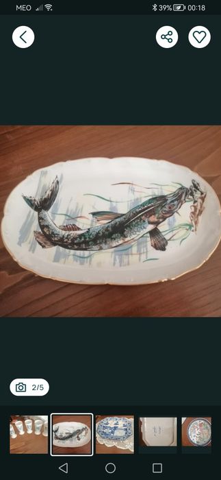 Pote e jarra em porcelana Porart+Travesas  e pratos