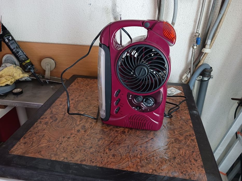 Radio com ventilador