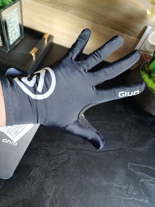 Rękawiczki rowerowe sportowe antypoślizgowe czarne unisex m