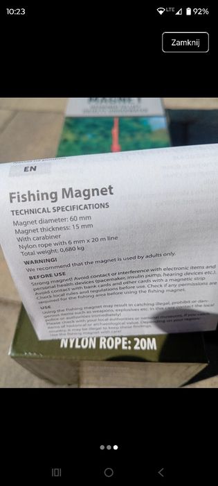 Magnes neodymowy mocny 150kg