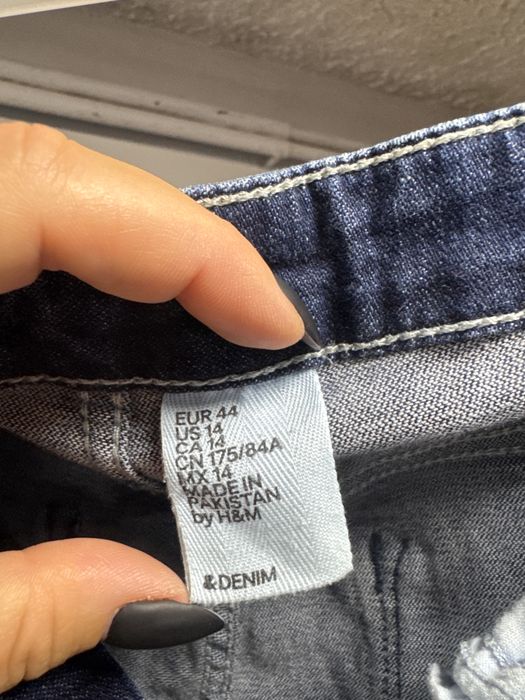 H&M Mega krotkie spodenki plus size jeans dzins