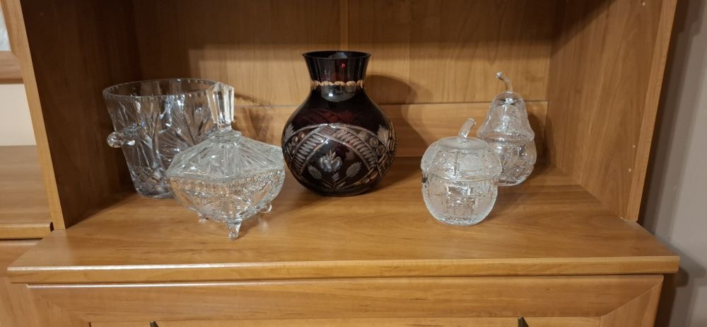 Zestaw  krysztalow prl