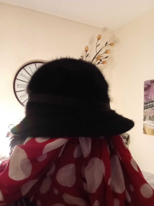 Kapelusz, czapka, ANGORA, czarny