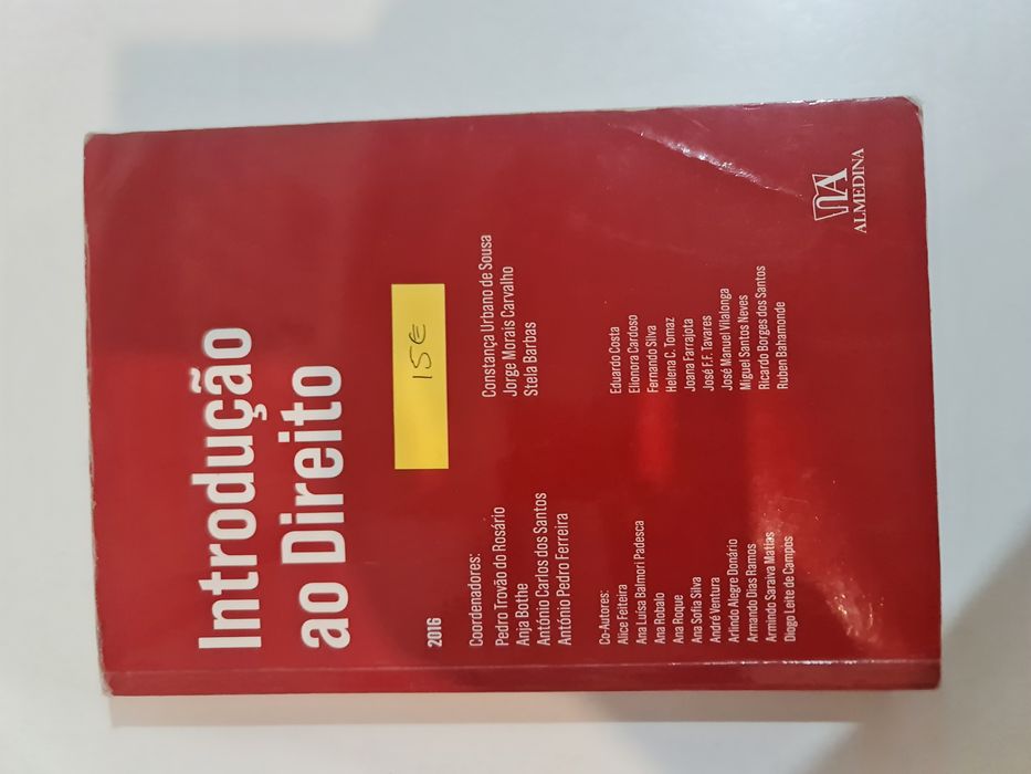 Introdução ao direito - almedina Livros de Direito