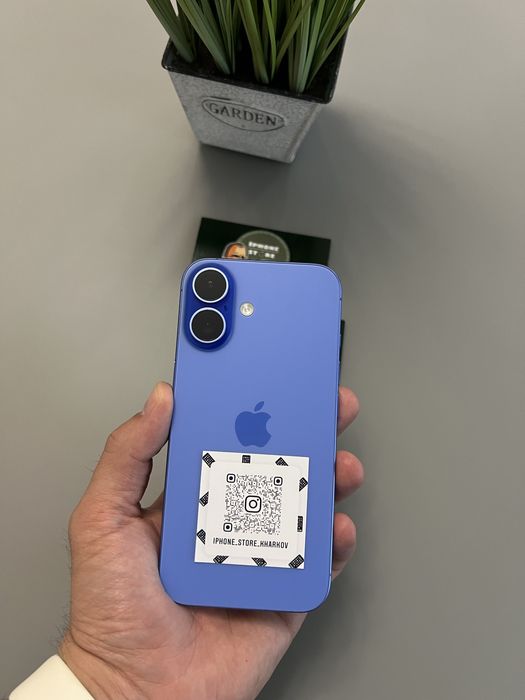 iPhone 16,128GB,Ultramarine!!Neverlock!Гарантия!Магазин!