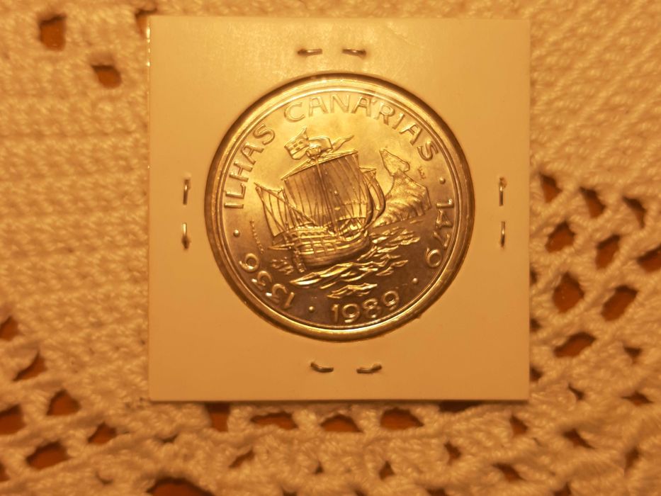 Portugal - moeda de 100 escudos de 1989 Ilhas Canárias