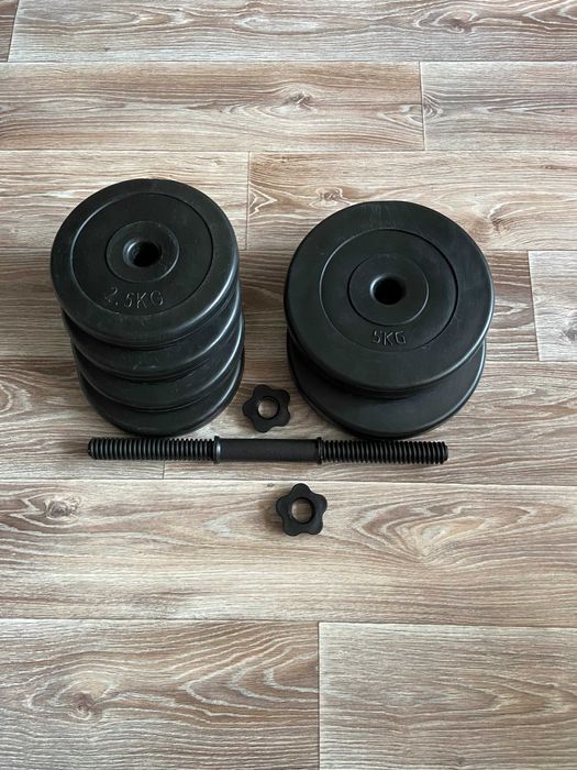 Гантелі 2 по 20 кг гантели разборные наборные