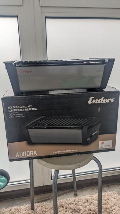 Бездымный угольный гриль Enders Aurora Grey