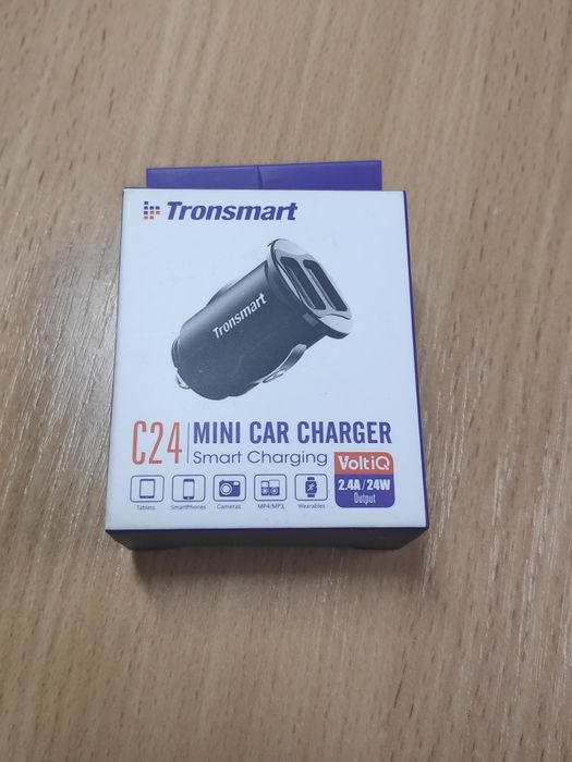 Продам новое автомобильное зарядное устройство Tronsmart C24 24w