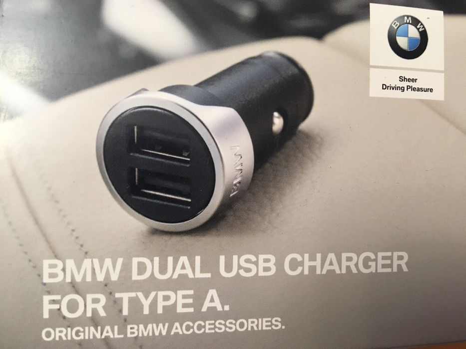 Автомобильная USB зарядка в прикуриватель БМВ (оригинал BMW) в наличии