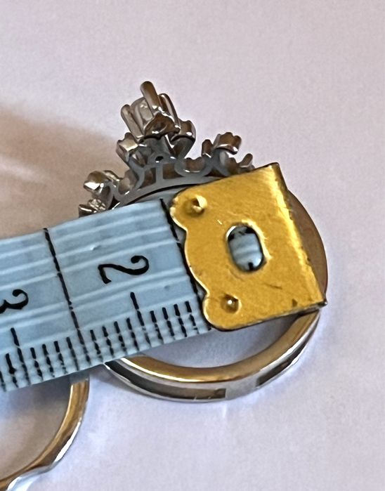 Cudny dwuczęściowy pierścionek dla księżniczki rozmier 20