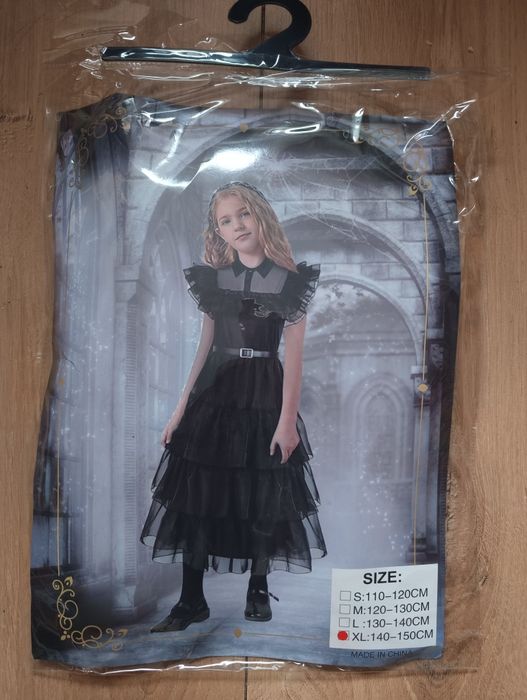 Sukienka Wednesday + peruka