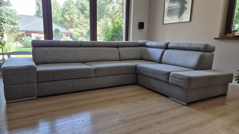 Sofa narożna szara