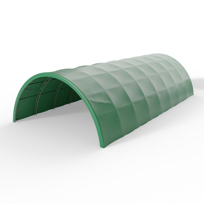 Hala namiotowa tunelowa wzmocniona 12,2x24m PVC 900g/m² w wersji zielonej