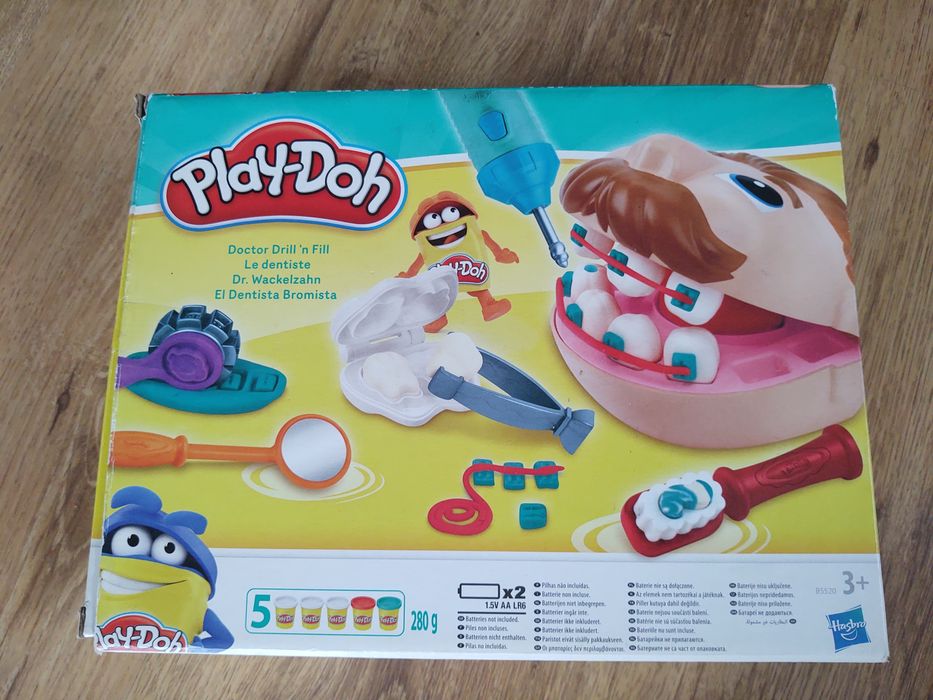 Play-Doh Dentysta. Doctor drill'n fill.  Zestaw Hasbro Ciastolina-nowa