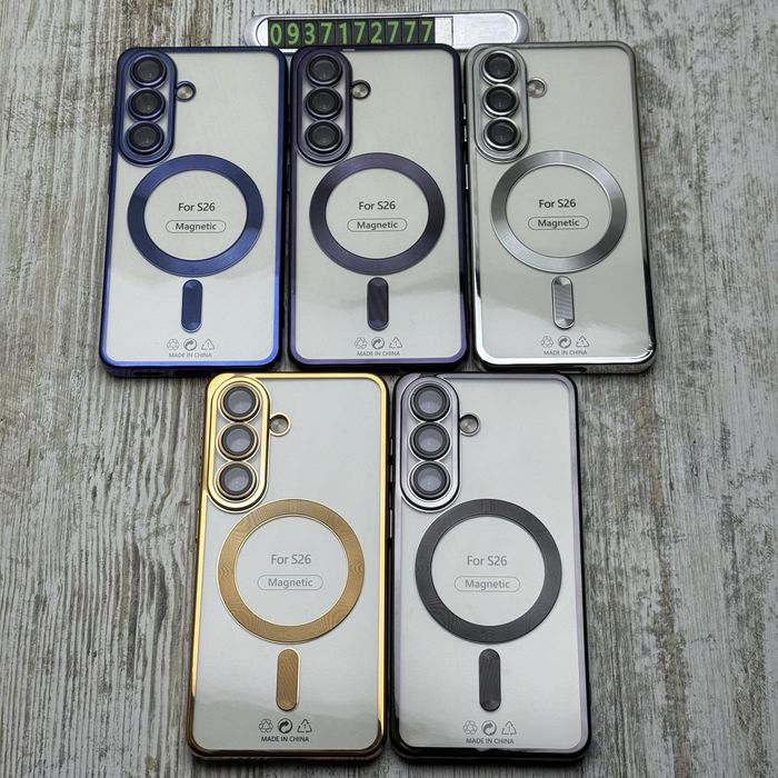 Чохол прозорий Chrome MagSafe на Samsung S26/ S26+/ Plus. Чехол