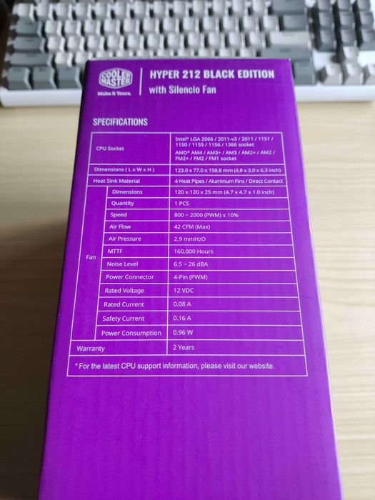 Cooler CPU Cooler Master Hyper 212 Black Edition