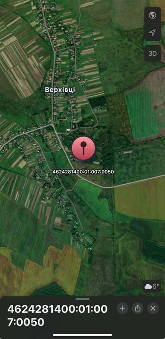 Продаж земельної ділянки в с.Верхівці. (16 сот.) ОБМІН НА АВТО.