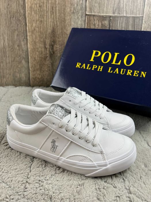 Buty damskie białe trampki Polo Ralph Lauren Rayley 35
