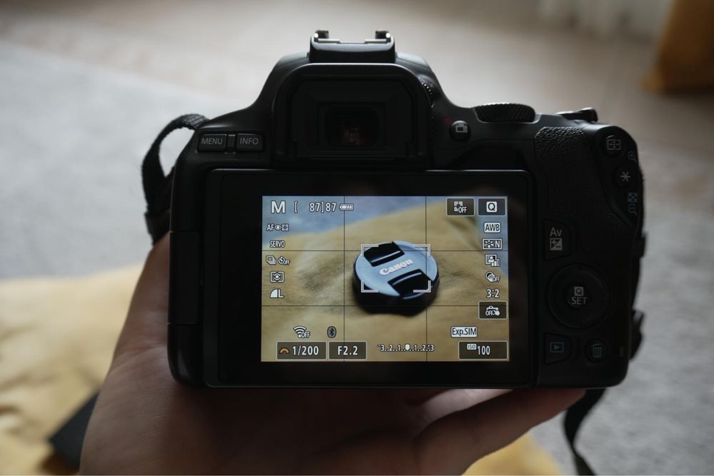Canon EOS 250D + 18-55mm IS STM + 50mm f/1.8stm +2 baterias