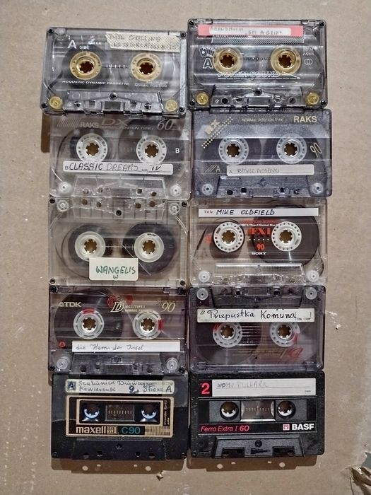 Kasety magnetofonowe nagrywane