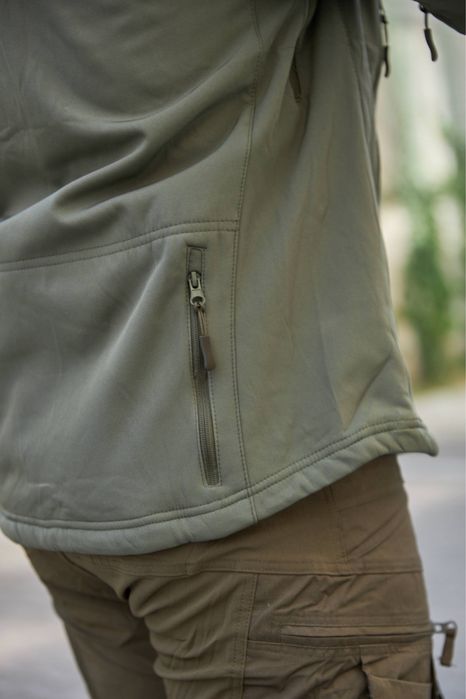 Куртка демісезонна Олива Soft Shell Shadow тактична водонепроникна