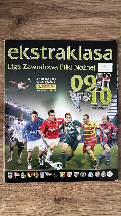 Ekstraklasa 2009/2010 album do wyklejania PANINI kompletny 350/350