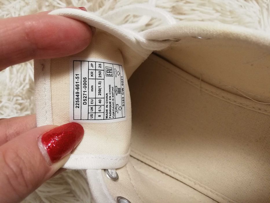 trampki Levis 40 skóra Levis 225849 białe