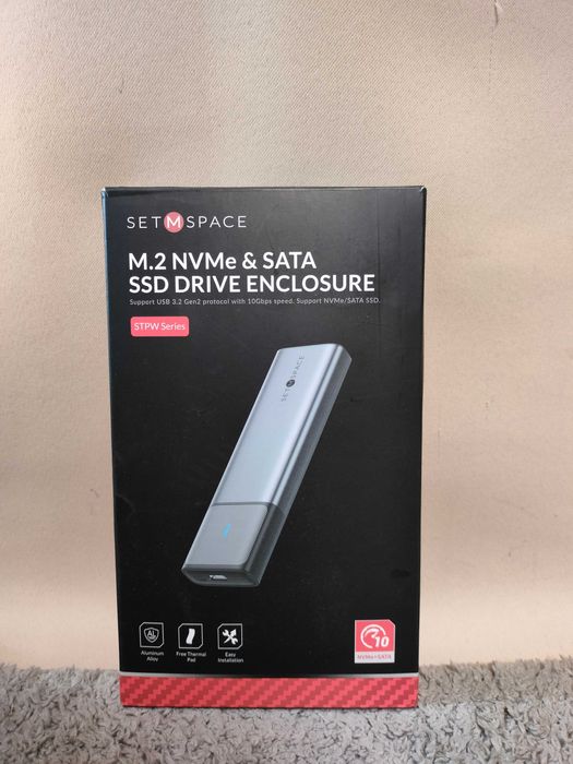 Obudowa na dysk M2-G2 z kablem 2w1