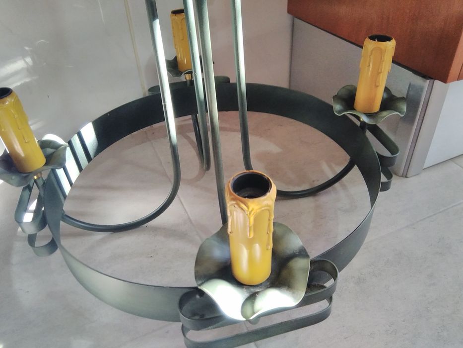 Candeeiro em ferro(ver descrição)